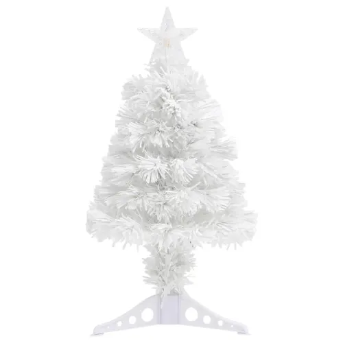 Umjetno osvijetljeno božićno drvce bijelo 64 cm optička vlakna - Bijela 64 cm Cijena
