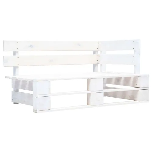 Kutna vrtna sofa od paleta od bijelo impregnirane borovine - Siva 1 kutna sofa Bijela Cijena