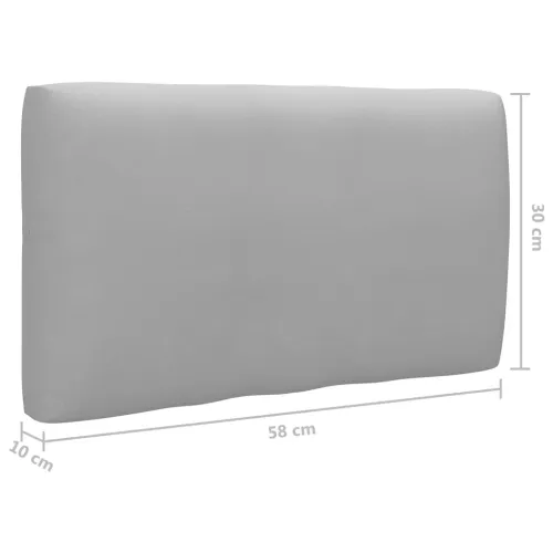 Kutna vrtna sofa od paleta od bijelo impregnirane borovine - Siva 1 kutna sofa Bijela Cijena