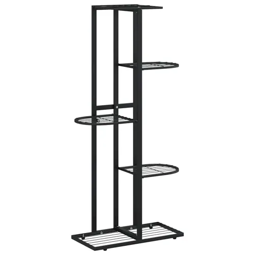 Stalak za cvijeće s 5 razina 43 x 22 x 98 cm crni metalni - Crna 43 x 22 x 98 cm 1 Cijena