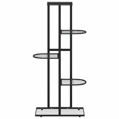 Stalak za cvijeće s 5 razina 43 x 22 x 98 cm crni metalni - Crna 43 x 22 x 98 cm Cijena