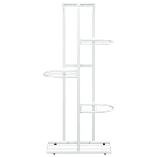 Stalak za cvijeće s 5 razina 43 x 22 x 98 cm bijeli metalni - Bijela 43 x 22 x 98 cm Cijena