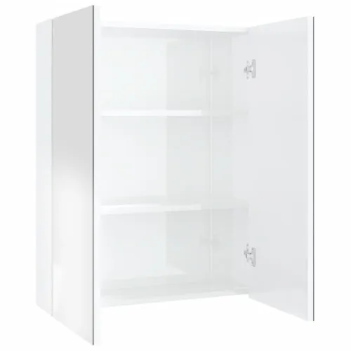 Kupaonski ormarić s ogledalom 60x15x75 cm MDF sjajni bijeli  - Sjajna bijela 1 Cijena