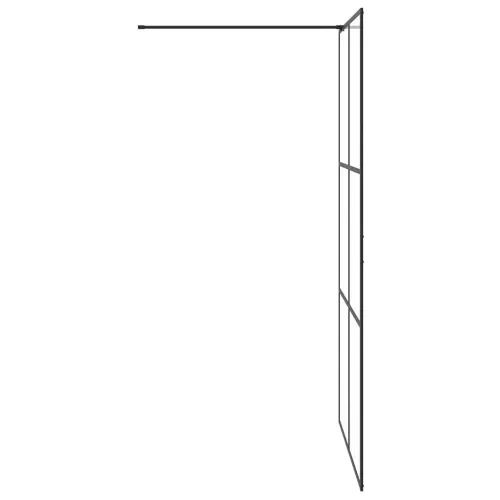 Pregrada za tuširanje s prozirnim staklom ESG 115 x 195 cm crna - Crna 115 x 195 cm Transparentan Cijena