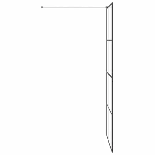 Pregrada za tuširanje s prozirnim staklom ESG 90 x 195 cm crna - Crna 90 x 195 cm Transparentan Cijena