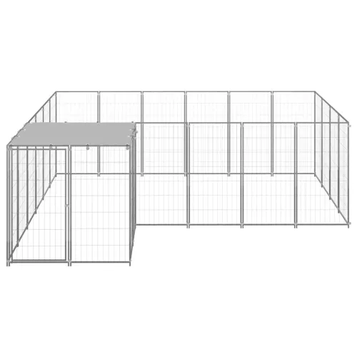 Kavez za pse srebrni 8,47 m² čelični - Srebrno 8.47 m² 1 Cijena