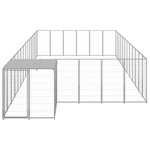 Kavez za pse srebrni 22,99 m² čelični - Srebrno 22.99 m² 1 Cijena