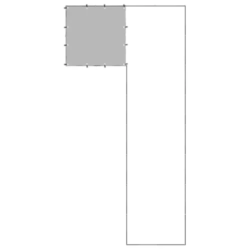 Kavez za pse crni 6,05 m² čelični - Crna 6.05 m² Cijena