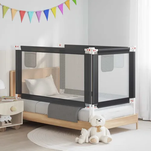 Sigurnosna ograda za dječji krevet tamnosiva 150x25 cm tkanina - Tamno siva 150 x 25 cm 1 Cijena