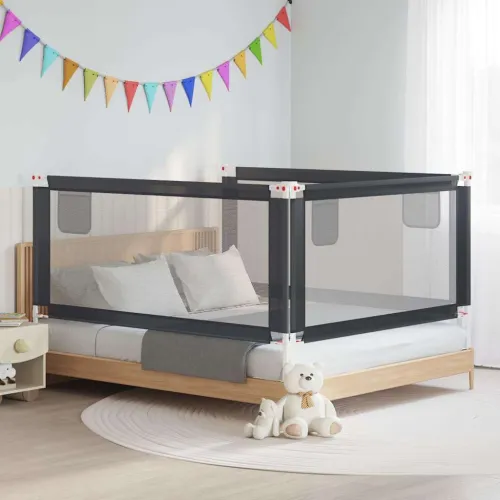 Sigurnosna ograda za dječji krevet tamnosiva 180x25 cm tkanina - Tamno siva 180 x 25 cm 1 Cijena