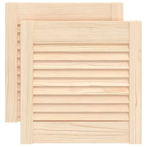 Vrata za ormarić rešetkasti dizajn 2 kom 39,5x39,4 cm borovina - Prirodna 39,5 x 39,4 cm 2 Cijena