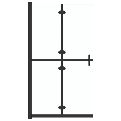 Sklopiva pregrada za tuširanje prozirna ESG staklo 90 x 190 cm - crni okvir/prozirno staklo 90 x 190 cm Cijena