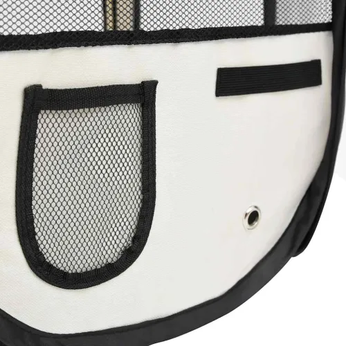 Sklopiva ogradica za pse s torbom za nošenje crna 90x90x58 cm - Crna 90 x 90 x 58 cm Cijena