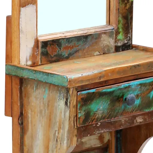 Ogledalo za hodnik od masivnog obnovljenog drva 47x23x180 cm Cijena