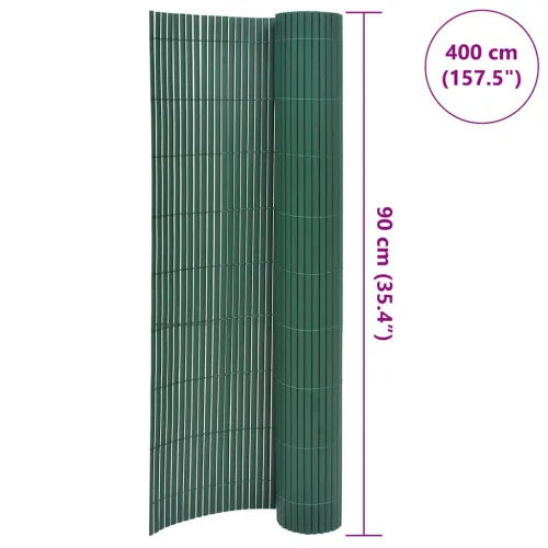 Dvostrana vrtna ograda 90 x 400 cm zelena - Zelena 90 x 400 cm 1 Cijena