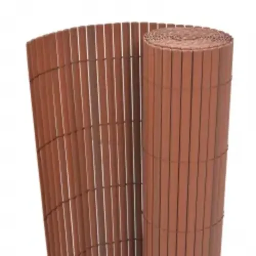 Dvostrana vrtna ograda 110 x 400 cm smeđa - Smeđa 110 x 400 cm 1 Cijena