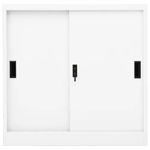 Uredski ormarić s kliznim vratima bijeli 90x40x90 cm čelični - Bijela 1 Bez gredice za sadnju 1 Cijena