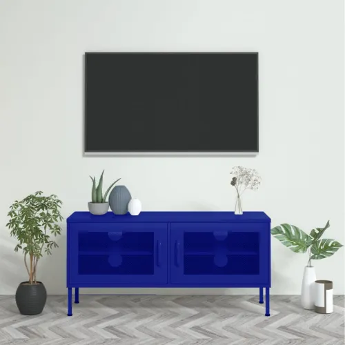 TV ormarić modri 105 x 35 x 50 cm čelični - Modra 1 Cijena