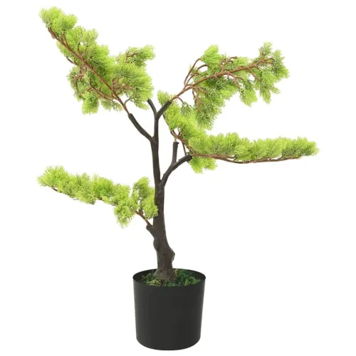 Umjetni bonsai čempres s posudom 60 cm zeleni - Crna i zelena 60 cm Cijena