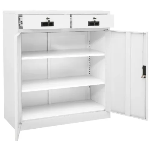 Uredski ormarić bijeli 90 x 40 x 102 cm čelični - Bijela 1 Bez gredice za sadnju 1 Cijena