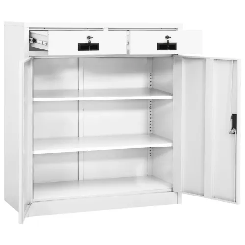 Uredski ormarić bijeli 90 x 40 x 102 cm čelični - Bijela 1 Bez gredice za sadnju 1 Cijena