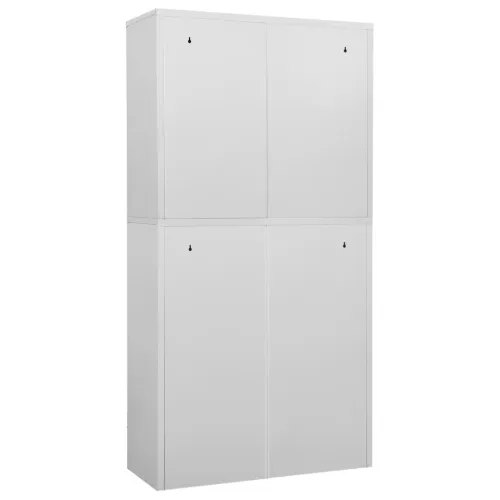 Uredski ormarić svjetlosivi 90 x 40 x 180 cm čelični - Svjetlosiva 1 1 Cijena