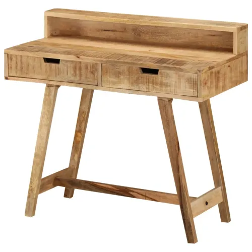 Radni stol 100 x 45 x 90 cm od masivnog grubog drva manga - Masivno drvo manga Cijena