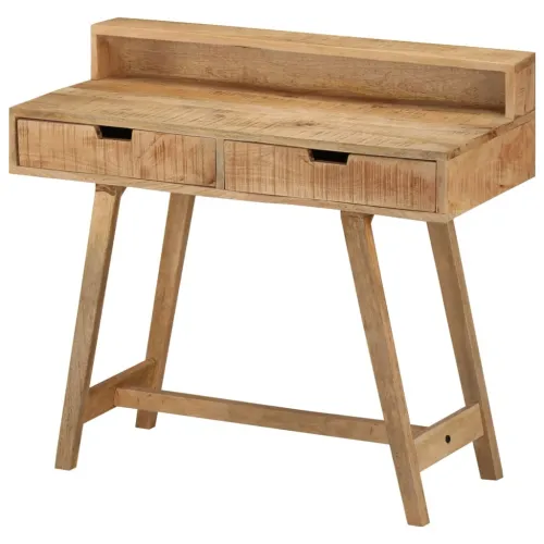 Radni stol 100 x 45 x 90 cm od masivnog grubog drva manga - Masivno drvo manga Cijena