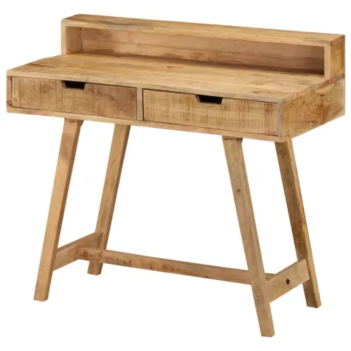 Radni stol 100 x 45 x 90 cm od masivnog grubog drva manga - Masivno drvo manga Cijena
