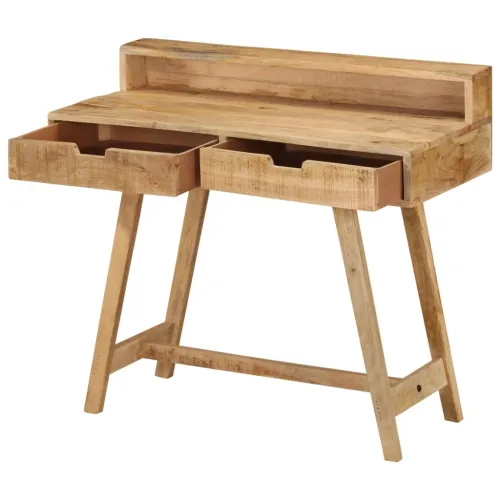 Radni stol 100 x 45 x 90 cm od masivnog grubog drva manga - Masivno drvo manga Cijena