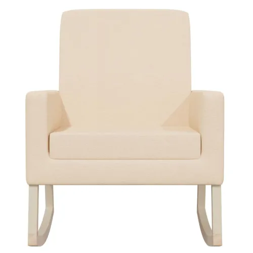 Stolica za ljuljanje od tkanine krem - Krema Cijena