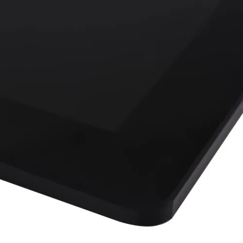 Stolna Ploča od Kaljenog Stakla Pravokutna 1200x650 mm - Crna 120 x 65 cm Cijena