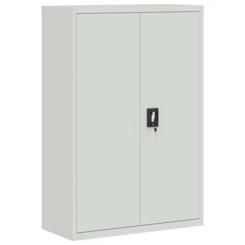 Uredski ormar čelični 90 x 40 x 140 cm sivi &nbsp; - Svjetlosiva 90 x 40 x 140 cm 1 Svjetlosiva Cijena
