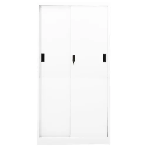 Uredski ormarić s kliznim vratima bijeli 90x40x180 cm čelični - Bijela 1 1 Cijena