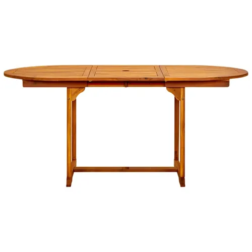 Vrtni stol - Blagovaonski stol (120-170) x 80 x 75 cm od drva bagrema - 170 x 80 x 75 cm Ovalno Cijena