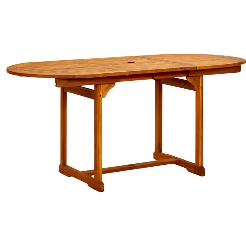 Vrtni stol - Blagovaonski stol (120-170) x 80 x 75 cm od drva bagrema - 170 x 80 x 75 cm Ovalno Cijena