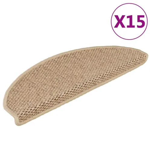Ljepljivi tepisi za stepenice 15kom 65x21x4cm boja pijeska - Pijesak 65 x 21 x 4 cm 15 Cijena