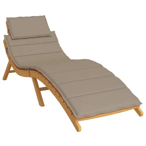 Jastuk za ležaljku smeđesivi 186x58x4 cm od tkanine Oxford - Sivo-smeđa Cijena