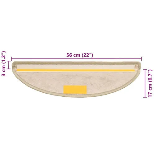 Samoljepljivi otirači za stube 15 kom 56x17x3 cm svjetlosivi - Svijetlo zelena 56 x 17 x 3 cm 15 Cijena