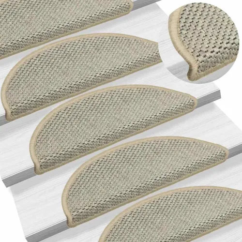 Samoljepljivi otirači za stube 15 kom 56x17x3 cm svjetlosivi - Svijetlo zelena 56 x 17 x 3 cm 15 Cijena