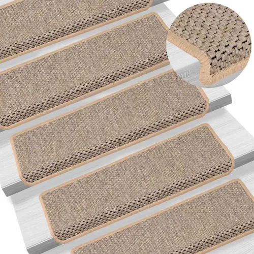 Ljepljivi tepisi za stepenice 15 kom 65x21x4 cm svjetlobež - Svjetlobež 15 Cijena