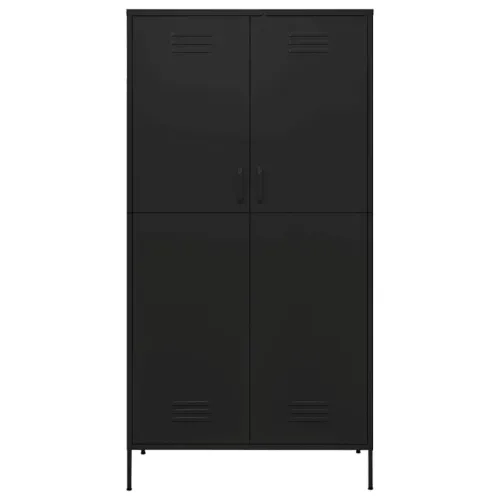 Ormar crni 90 x 50 x 180 cm čelični - Crna 1 1 Cijena