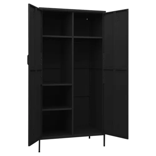 Ormar crni 90 x 50 x 180 cm čelični - Crna 1 1 Cijena