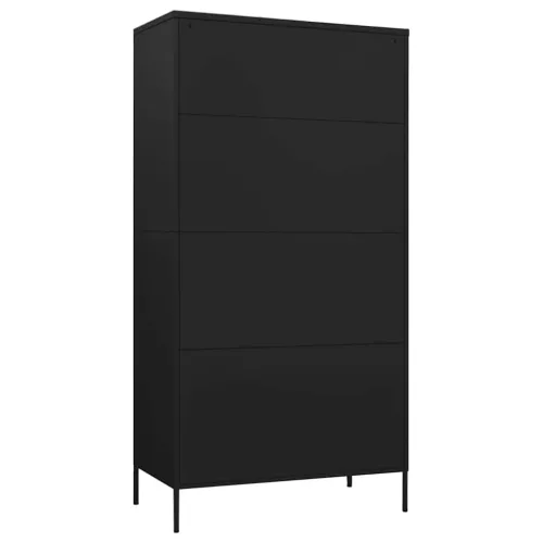 Ormar crni 90 x 50 x 180 cm čelični - Crna 1 1 Cijena