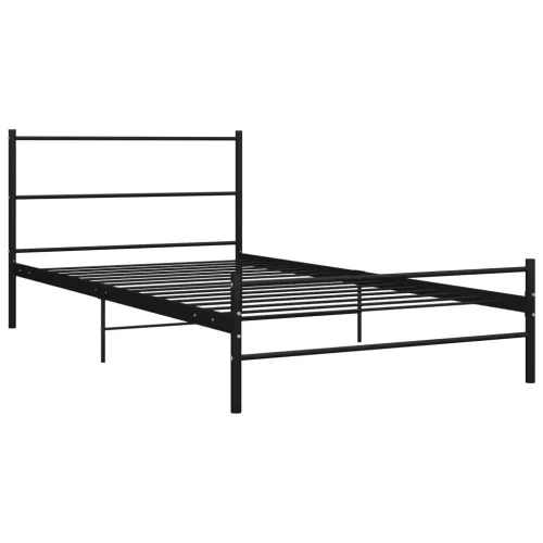 Okvir za krevet crni metalni 100 x 200 cm - Crna 100 x 200 cm Cijena