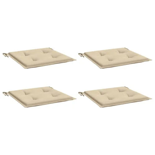 Jastuci za vrtne stolice 4 kom bež 50x50x3 cm od tkanine Oxford - Bež 50 x 50 x 3 cm 4 Cijena