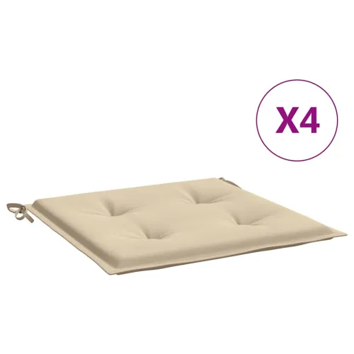 Jastuci za vrtne stolice 4 kom bež 50x50x3 cm od tkanine Oxford - Bež 50 x 50 x 3 cm 4 Cijena