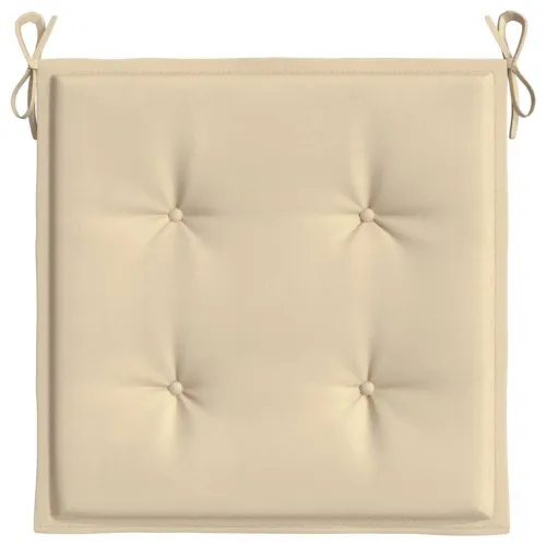 Jastuci za vrtne stolice 4 kom bež 50x50x3 cm od tkanine Oxford - Bež 50 x 50 x 3 cm 4 Cijena