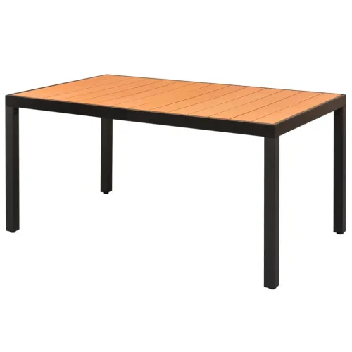 Vrtni stol smeđi 150 x 90 x 74 cm aluminijum i WPC - 150 x 90 cm Cijena
