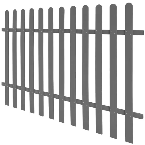 Ograda od kolaca WPC 200 x 120 cm - Siva 120 cm 1 Cijena